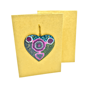 Heart Card - Gold