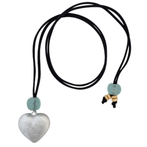 LOVEbomb Suede Heart & Recycled Glass