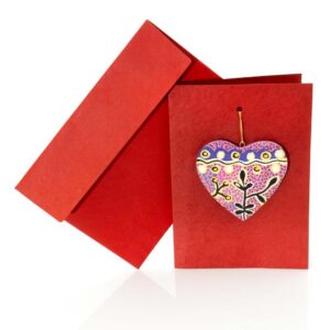 Red Heart Card - PST604